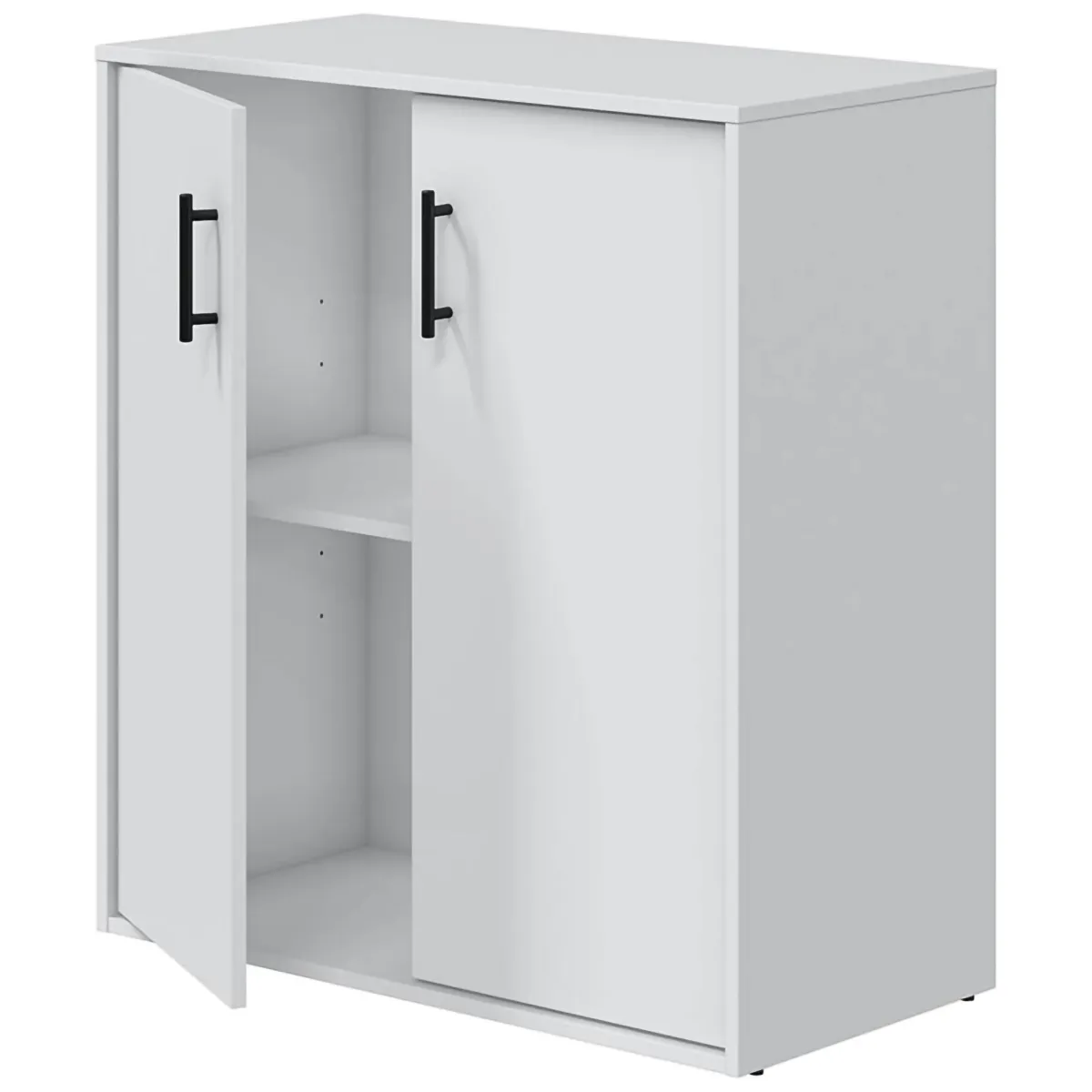 Armadi Multiuso 2 Ante > Dmora Armadio Multiuso 2 Ante un Ripiano Apertura Battente 80x88h cm, 2 Ante - Senorbi Bianco