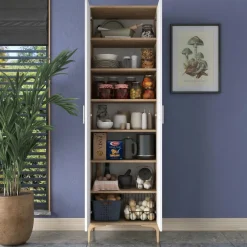 Armadi Multiuso 2 Ante > Dmora Armadio Multiuso 2 Ante 70x189h cm, 5 Ripiani - Pazzano Marrone Rovere