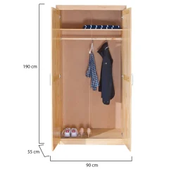 Armadi Multiuso 2 Ante > Dmora Armadio Multiuso 2 Ante Marrone Rovere Nero Antracite Cassetti 4 Ripiani 79x118h cm, 2 Ante - Parabita Nero Antracite, Marrone Rovere
