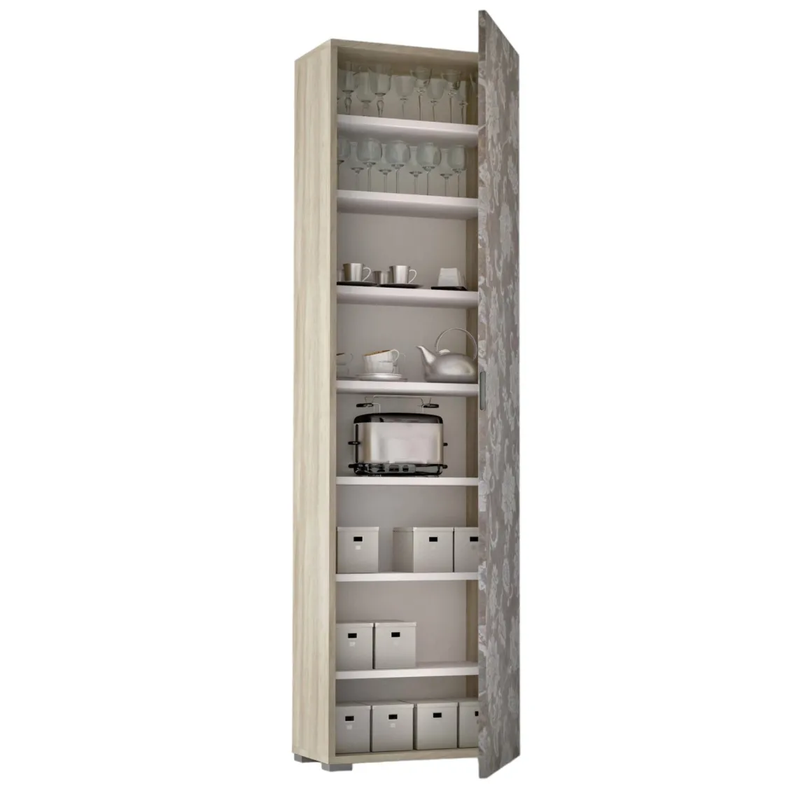 Armadio olmo 1 anta 50x182h cm - Abuela
