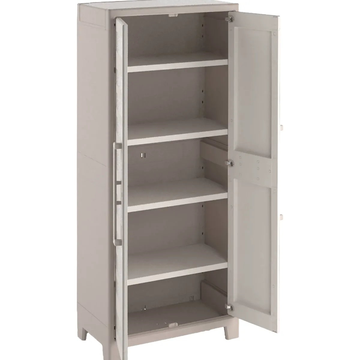 Armadi Da Esterno > Dmora Armadio outdoor alto sabbia 80x182h cm - Grimsby Marrone Sabbia