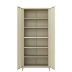 Armadi Multiuso 2 Ante > Dmora Armadio panna ante battenti 80x180h cm - Pezzaze Bianco Panna