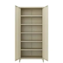 Armadi Multiuso 2 Ante > Dmora Armadio panna ante battenti 80x180h cm - Pezzaze Bianco Panna