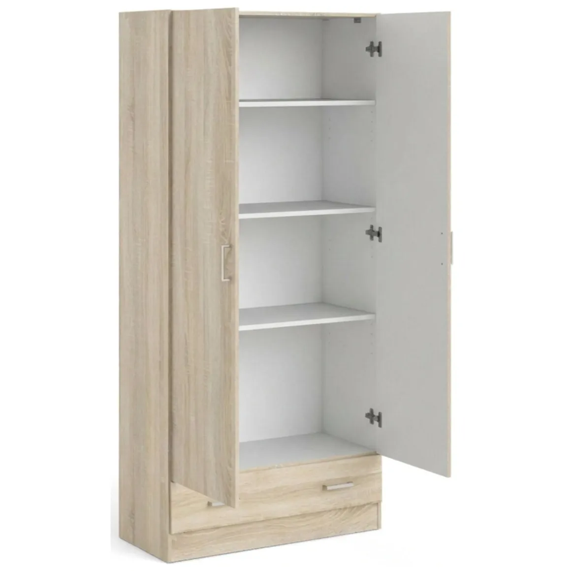 Armadio quercia con cassetto 79x170h cm - Amylya