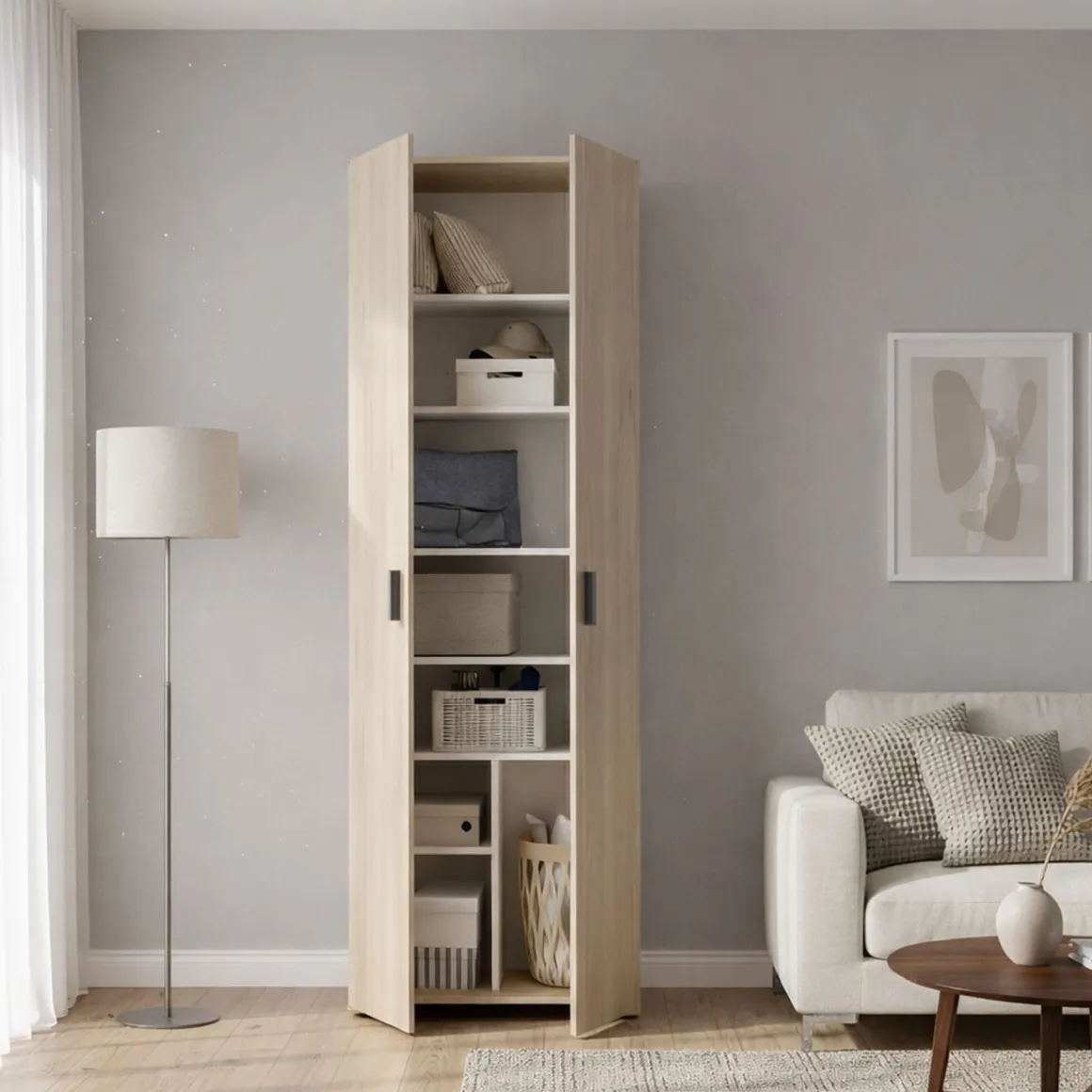 Armadio rovere ante battenti 61x190h cm - Apro