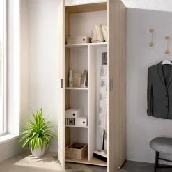 Armadi Multiuso 2 Ante|Camera Da Letto > Dmora Armadio rovere 2 ante 78x190h cm - Arna Marrone Rovere