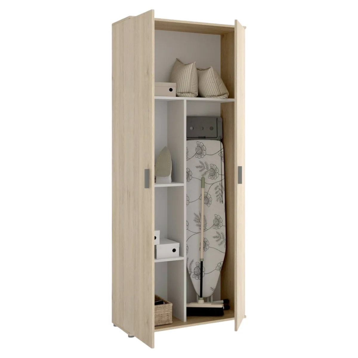 Armadi Multiuso 2 Ante|Camera Da Letto > Dmora Armadio rovere 2 ante 78x190h cm - Arna Marrone Rovere