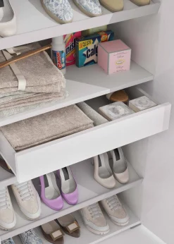 Armadi Multiuso 2 Ante|Camera Da Letto > Dmora Armadio rovere e bianco con cassetto 72x195h cm - Angy Bianco, Marrone Rovere