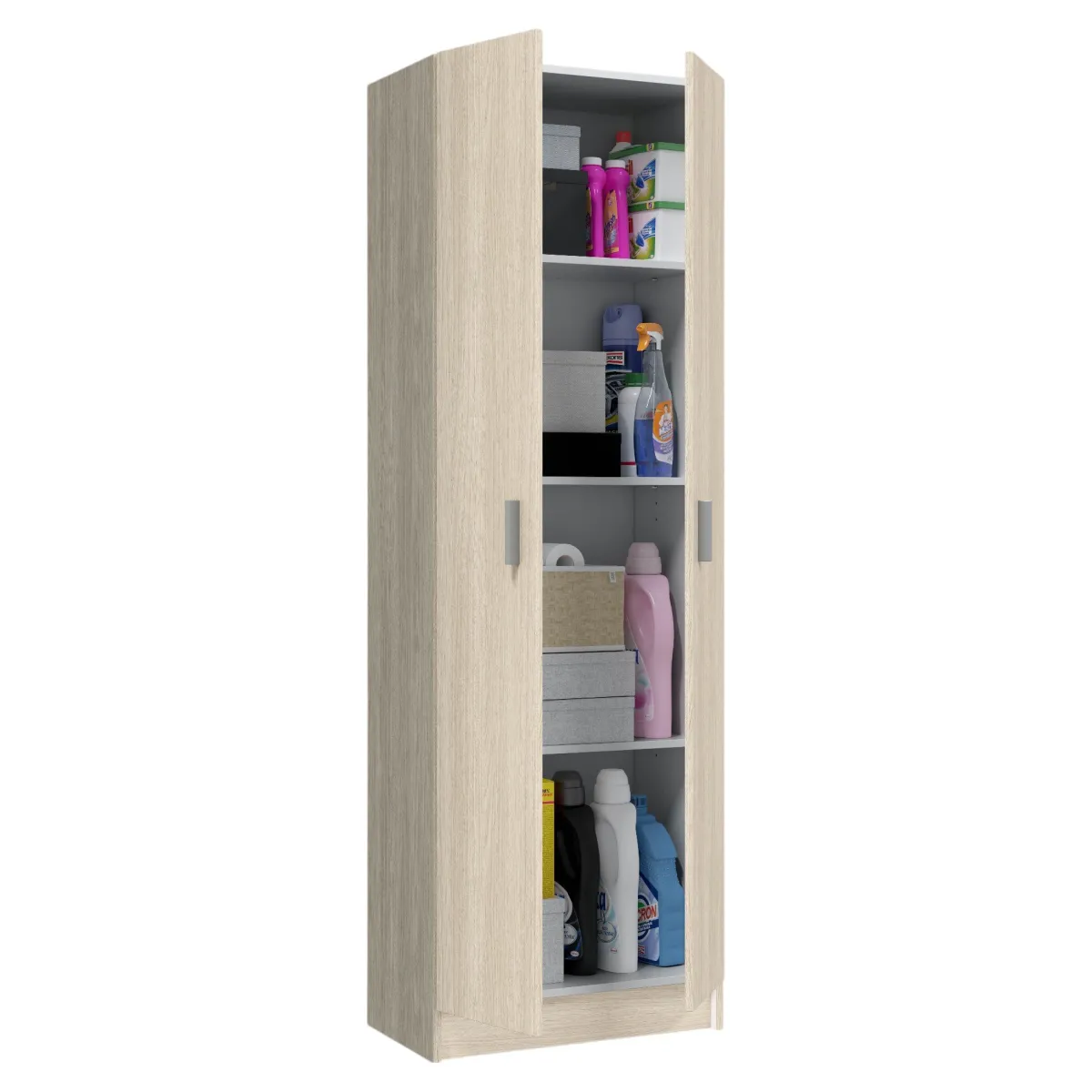 Armadi Multiuso 2 Ante|Camera Da Letto > Dmora Armadio rovere salvaspazio 59x180h cm - Aragorn Marrone Rovere