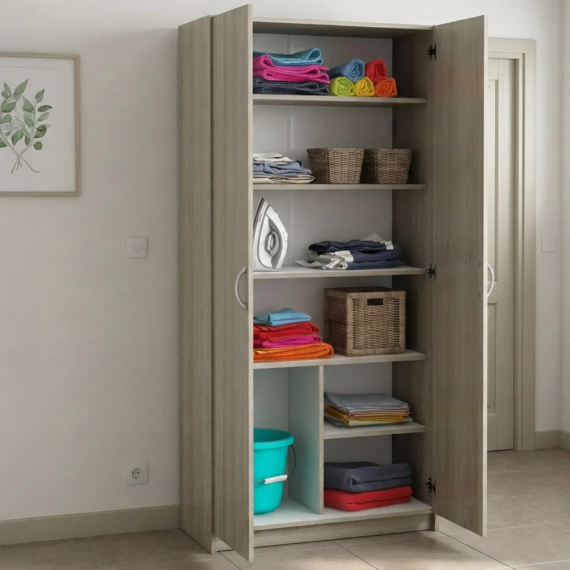 Armadio rovere salvaspazio 79x169h cm - Zadok