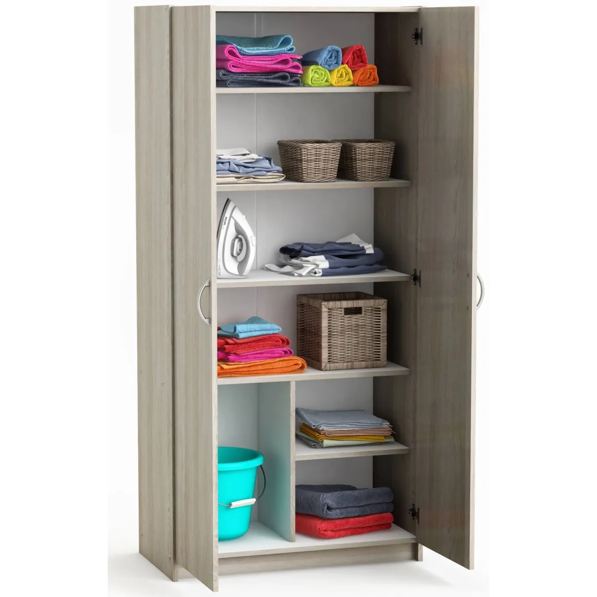 Armadio rovere salvaspazio 79x169h cm - Zadok