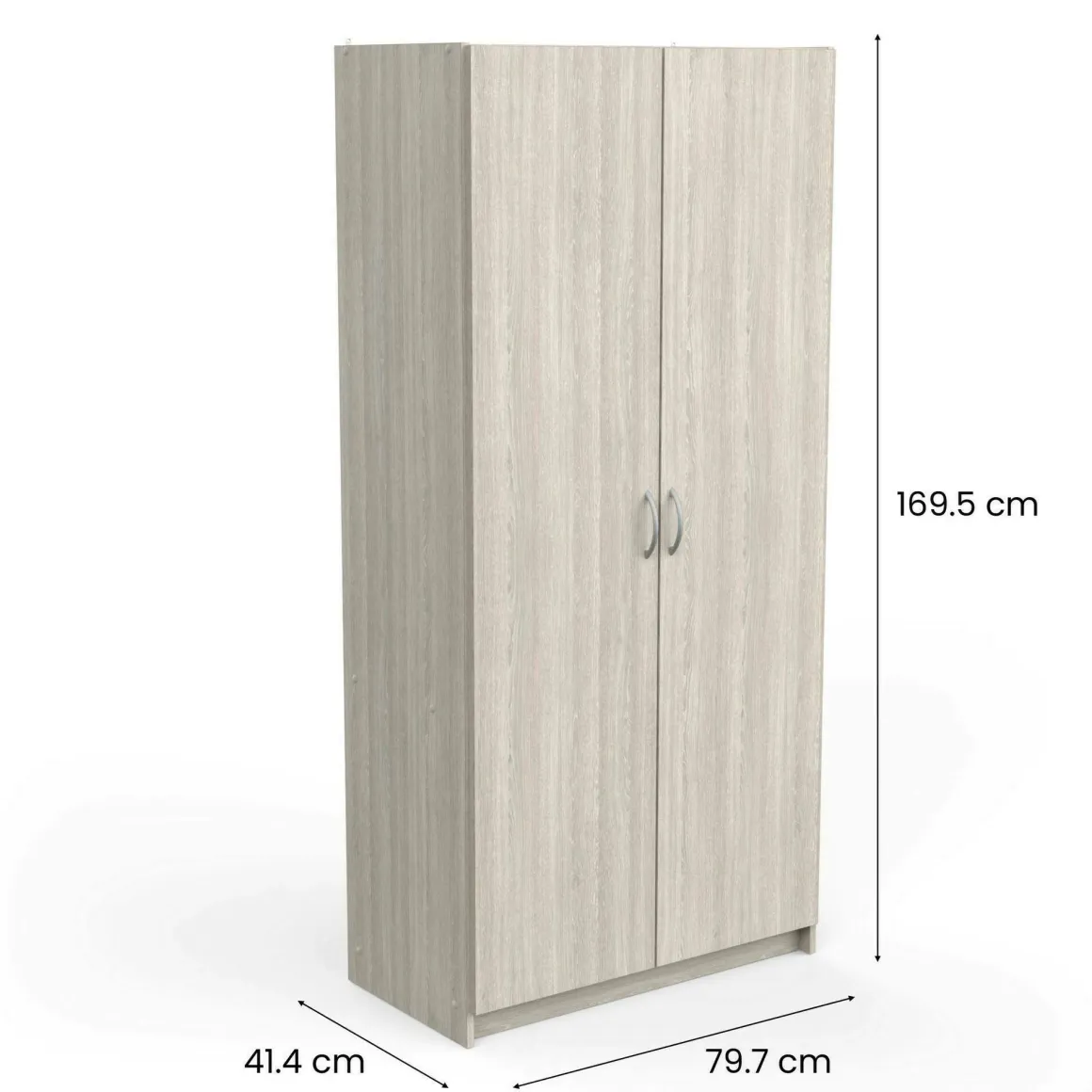 Armadio rovere salvaspazio 79x169h cm - Zadok