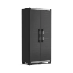 Armadio terrazzo 2 ante nero 89x188h cm - Brandon