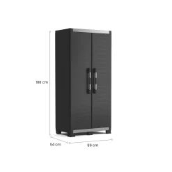Armadio terrazzo 2 ante nero 89x188h cm - Brandon