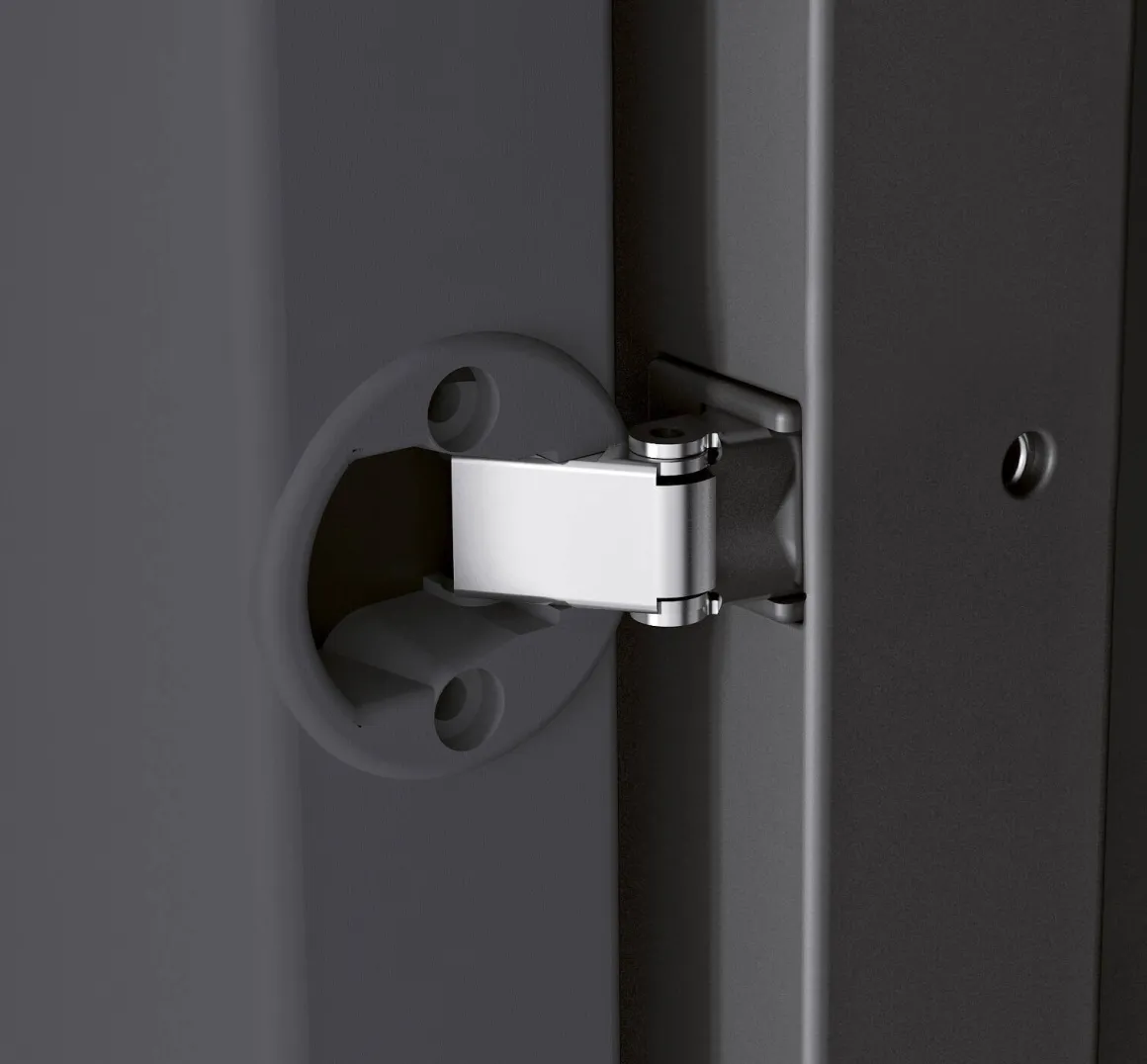 Armadio terrazzo 2 ante nero 89x188h cm - Brandon