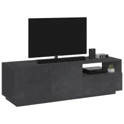 Base TV ardesia 150x43x46h cm 2 ante e 1 cassetto - Aiace