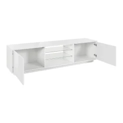 Salotto > Dmora Base TV 180x41x46h cm 2 ante - Lola Bianco Lucido