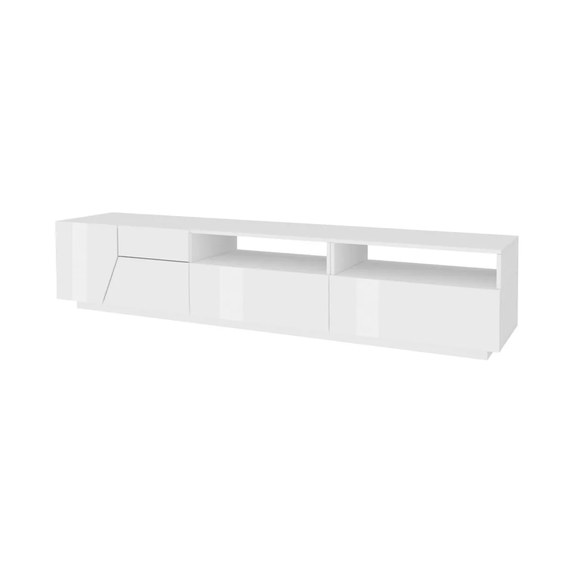 Salotto > Dmora Base TV 210x45x45h cm 3 ante - Amis Bianco Lucido
