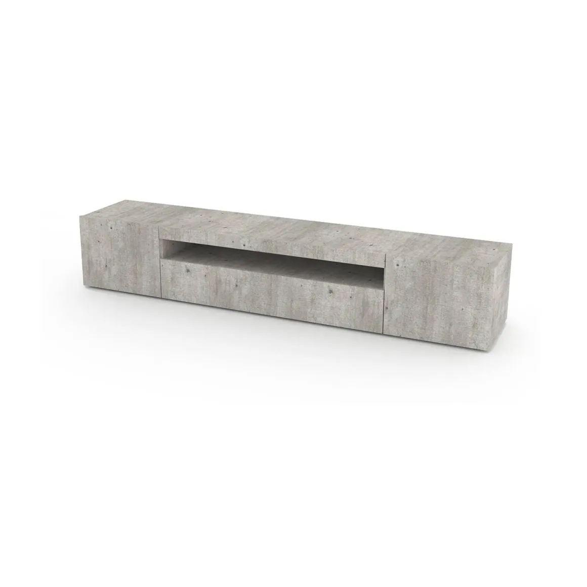 Base TV cemento 200x40x37h cm 3 ante - Amore