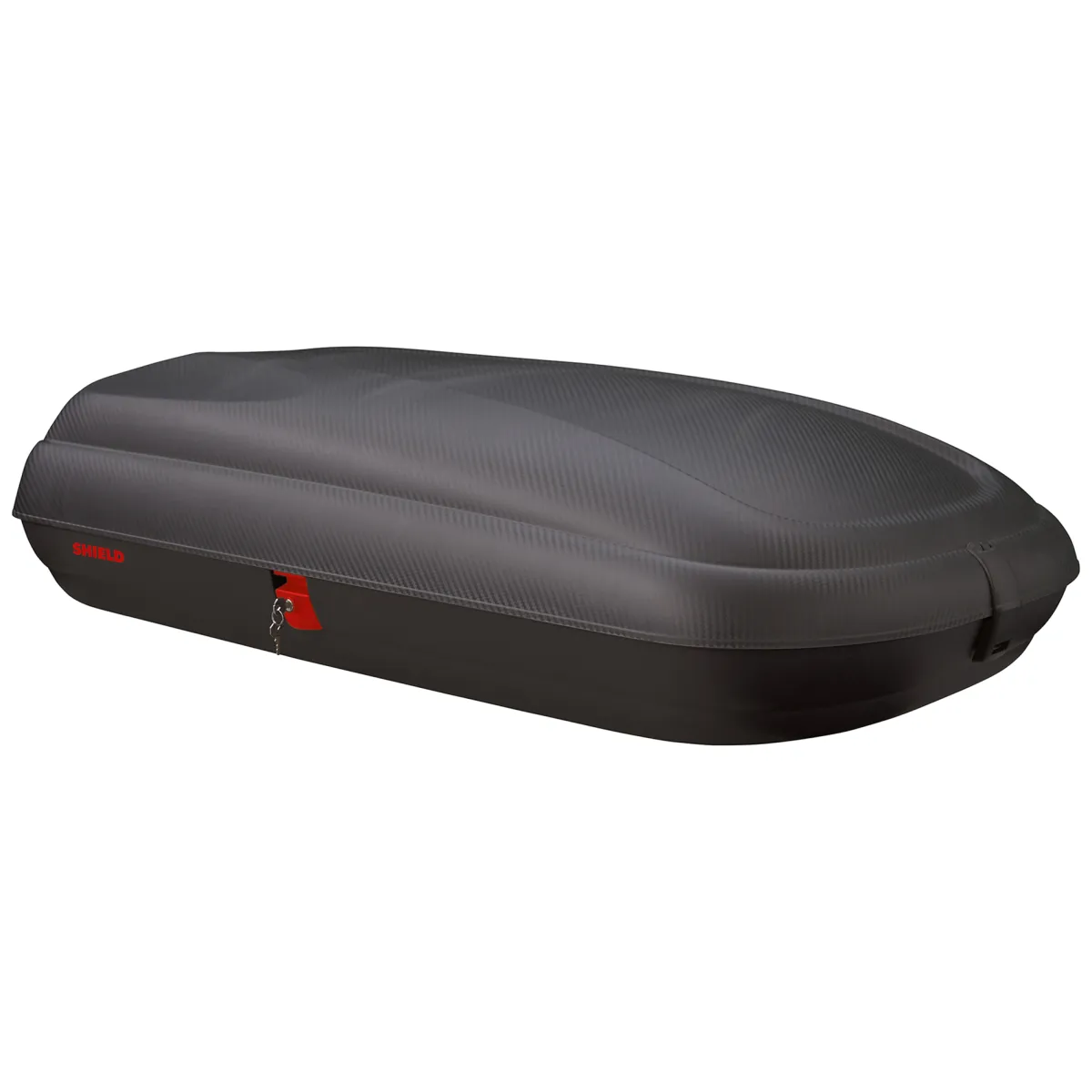 Bauli > Dmora Baule Auto Finitura Effetto Carbonio Capacità 250 l, 55 kg, Apertura a Ribalta Made in Italy - Chivin Nero