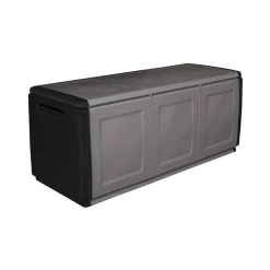Baule da esterno grande 138x53x57h cm grigio chiaro e nero - Achse