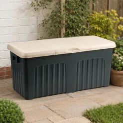 Bauli > Dmora Baule da esterno impermeabile 57x125x56h cm verde - Asco Bianco, Verde