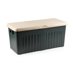 Bauli > Dmora Baule da esterno impermeabile 57x125x56h cm verde - Asco Bianco, Verde