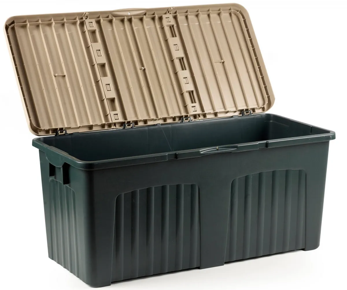 Bauli > Dmora Baule da esterno impermeabile 57x125x56h cm verde - Asco Bianco, Verde