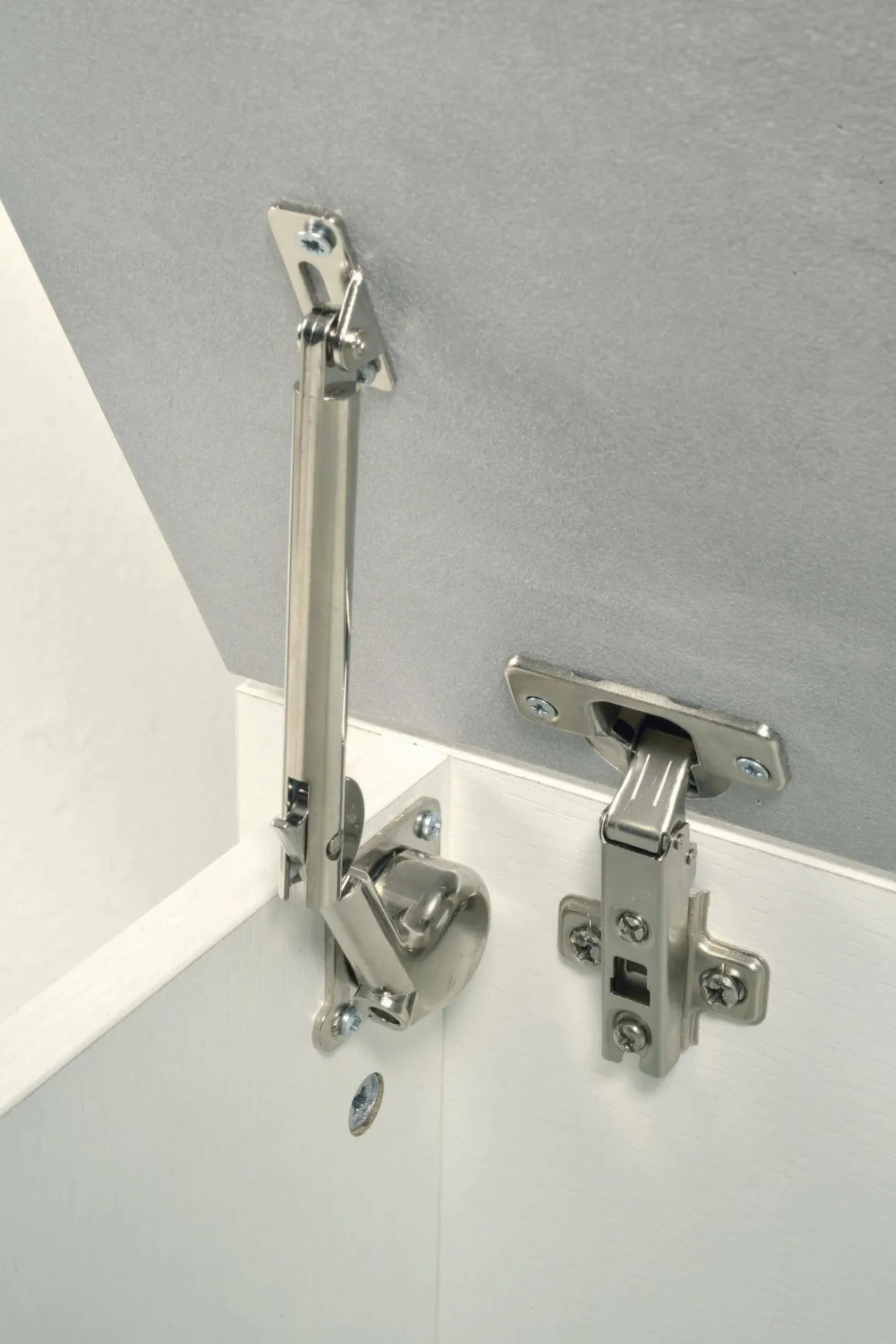Baule moderno legno 90x45x45h cm bianco e cemento - Ayusnay