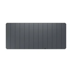 Bauli > Dmora Baule Resistente ai Raggi uv Impermeabile Capacità 350 l Chiusura Lucchetto 118.5x52x56.8h cm, Materiale Piano in Plastica - Nurri Nero Antracite