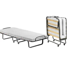 Letti Pieghevoli|Camera Da Letto > Dmora Brandina 1 piazza pieghevole 190x80cm bianca - Tellus Bianco