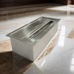 Accessori Riscaldamento > Dmora Bruciatore Aquara, 13x30 h9 cm, Argento