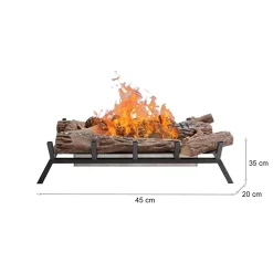 Bruciatore Nero Combustibile Bioetanolo Ecoflame Installazione a Terra, Adatto per Camino - Agerola