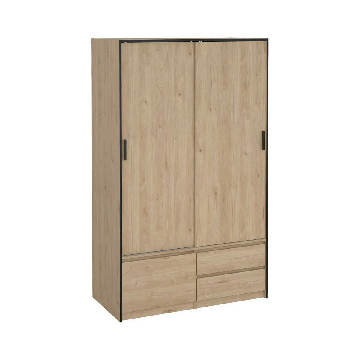 Altri Guardaroba > Dmora Cabina armadio 3 ante rovere 121x200h cm - Bedollo Marrone Rovere