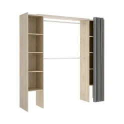 Cabine Armadio|Altri Guardaroba > Dmora Cabina armadio classica rovere 180x205h cm - Caloy Marrone Rovere