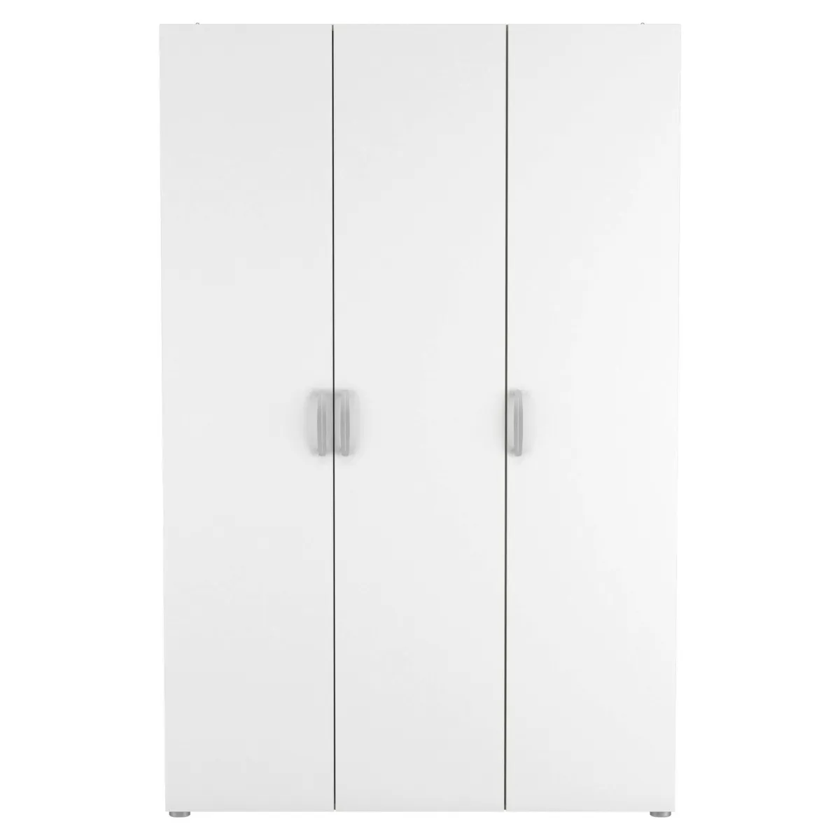 Altri Guardaroba > Dmora Cabina armadio con appendiabiti rovere e bianca opaca 119x184h cm - Dania Bianco Opaco, Marrone Rovere