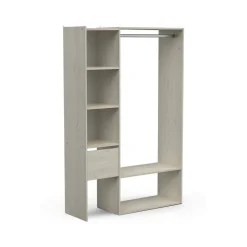 Altri Guardaroba|Camera Da Letto > Dmora Cabina armadio con ripiani regolabili rovere 160x187h cm - Fauno Marrone Rovere