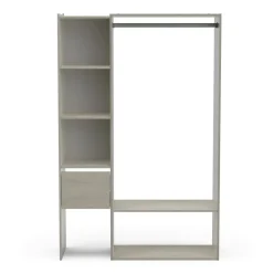 Cabina armadio con ripiani regolabili rovere 119x183h cm - Tsuruhime