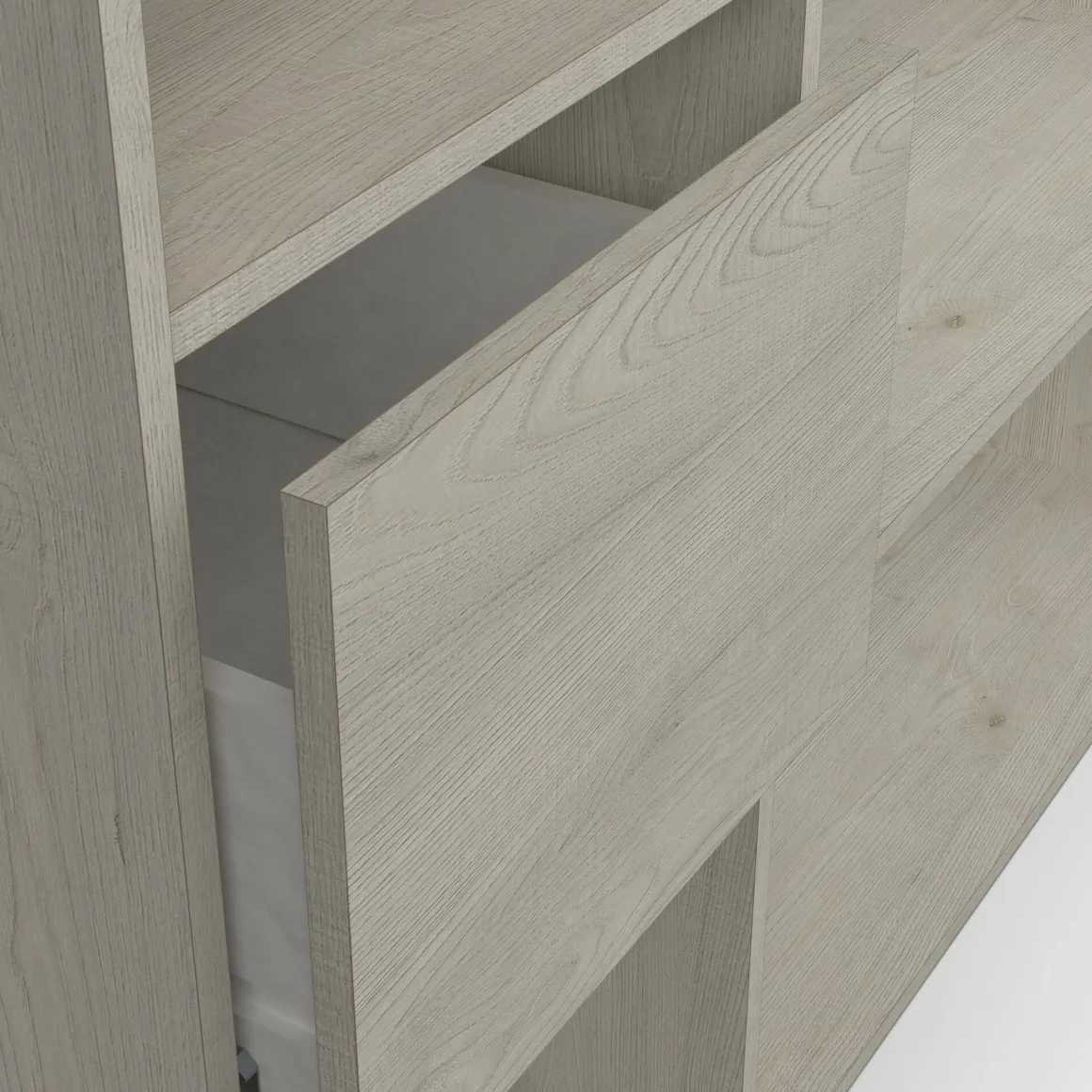 Cabina armadio con ripiani regolabili rovere 119x183h cm - Tsuruhime
