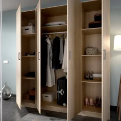 Cabina armadio con ripiani regolabili rovere 200x215h cm - Persefone