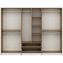 Cabina armadio grande bianca e oro 277x208h cm - Gaspard