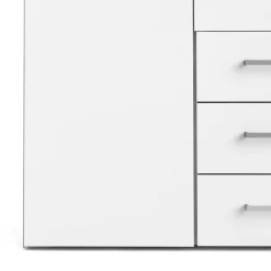 Altri Guardaroba > Dmora Cabina armadio in legno bianca lucida 154x200h cm - Amoruccio Bianco Lucido