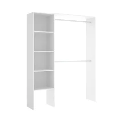 Cabina armadio 4 ripiani bianca 140x187h cm - Acquata