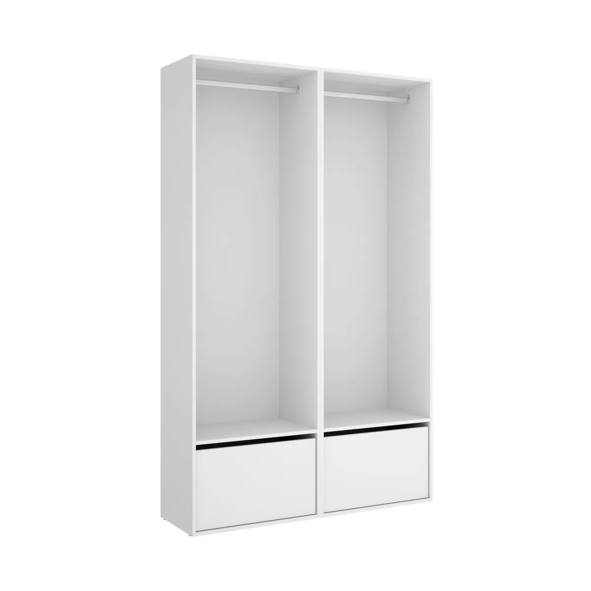 Cabine Armadio|Altri Guardaroba > Dmora Cabina armadio salvaspazio bianca e rovere 120x205h cm - Pewa Marrone, Bianco Rovere