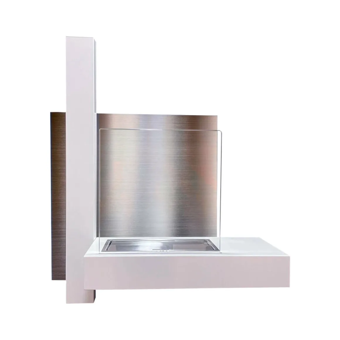 Camini A Bioetanolo > Dmora Camino a bioetanolo da parete 23x65x75h cm - Sabancaya Nero