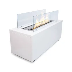 Camini A Bioetanolo > Dmora Camino a bioetanolo da pavimento 110x63x102h cm - Irazu Bianco