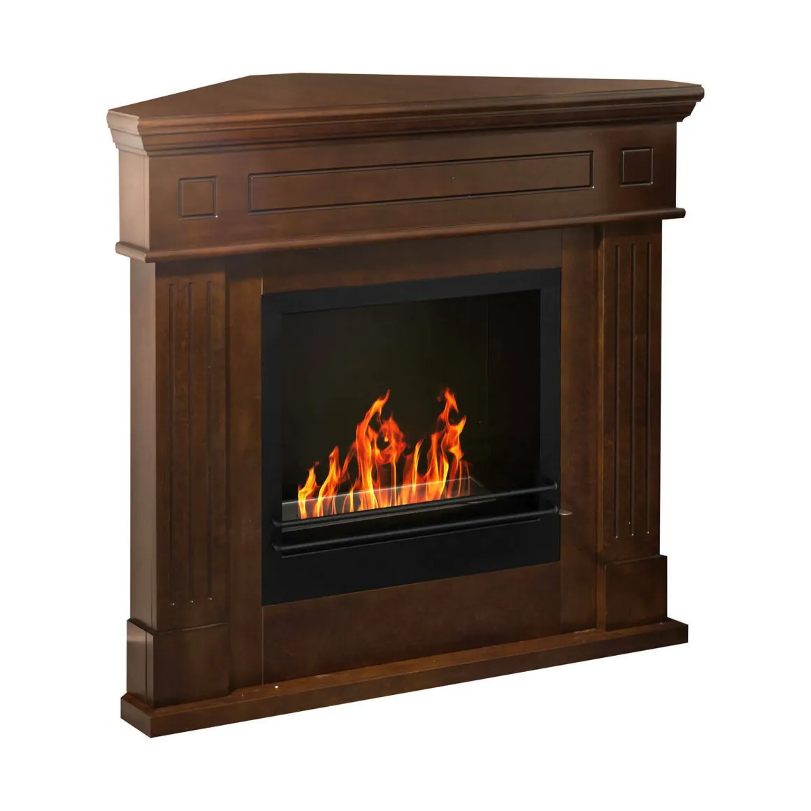 Camini A Bioetanolo > Dmora Camino a bioetanolo da pavimento 121x38x108h cm - Arborio Bianco