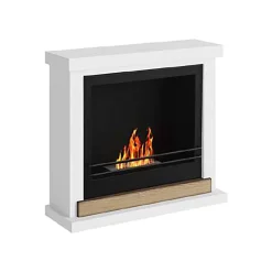 Camini A Bioetanolo > Dmora Camino a bioetanolo da pavimento 27x27x82h cm - Kaapstad Nero