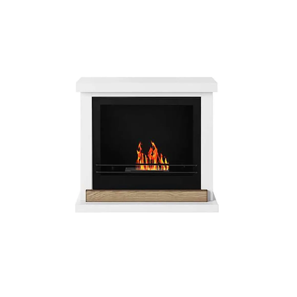 Camino a bioetanolo da pavimento 24x75x68h cm bianco - Arenzano