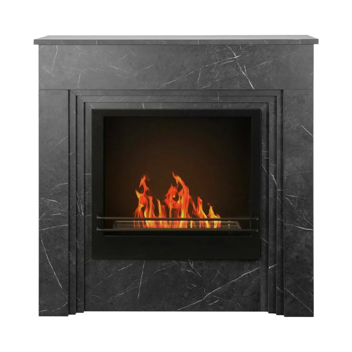 Camino a bioetanolo da pavimento 35x96x96h cm nero - Kinsasa